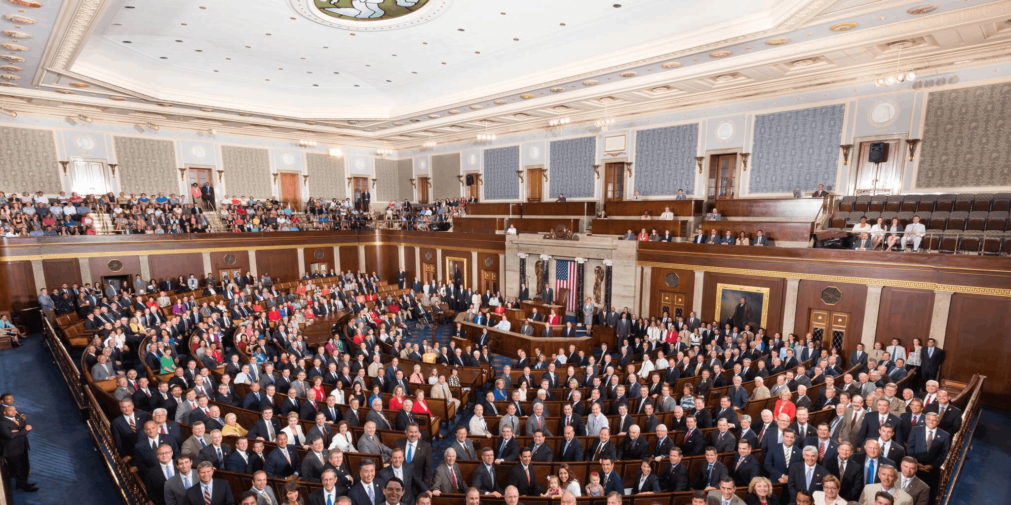 Eh-Tony pictured with numerous American legislators during his visit to Washington D.C. in 2016.
